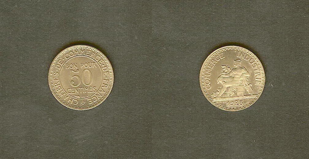 50 centimes Chamber of Commerce 1928 Unc